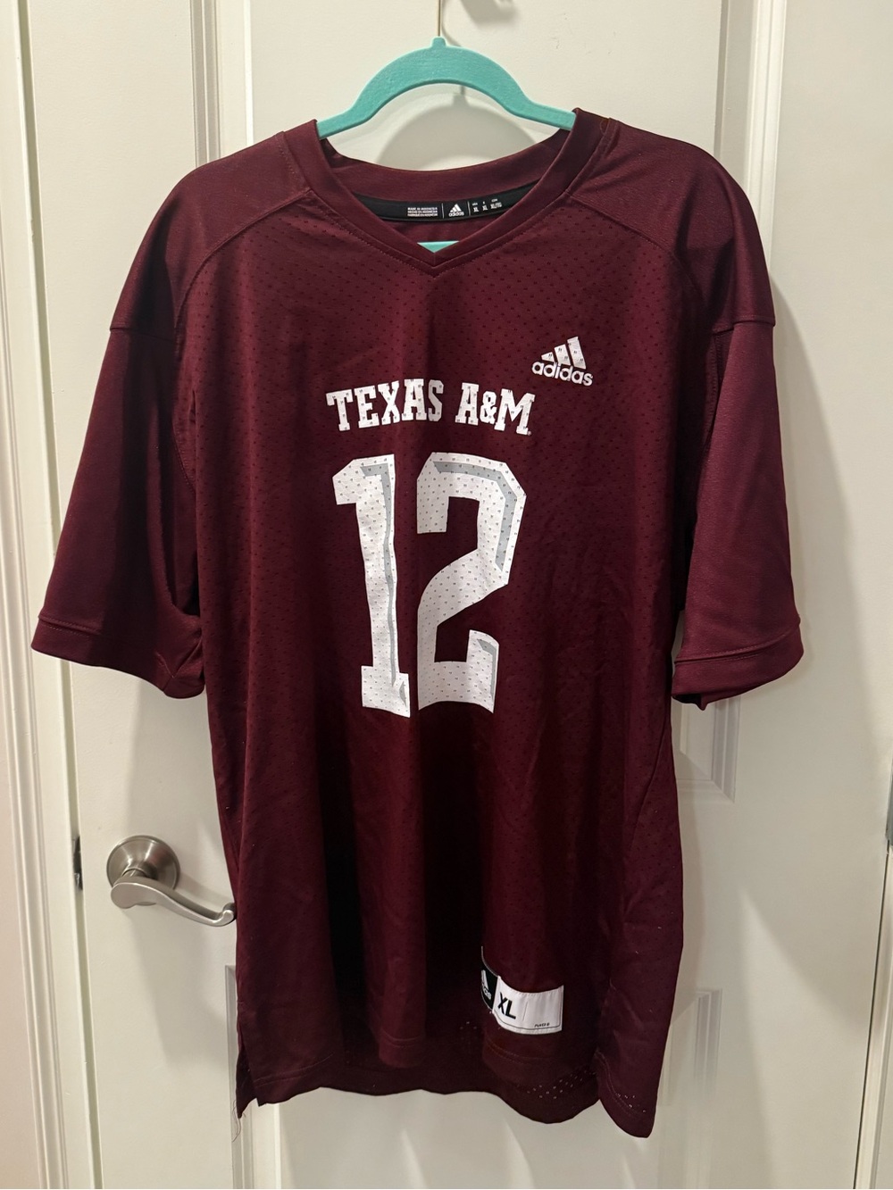 Adidas Texas A&M Football Jersey - Men's XL #12